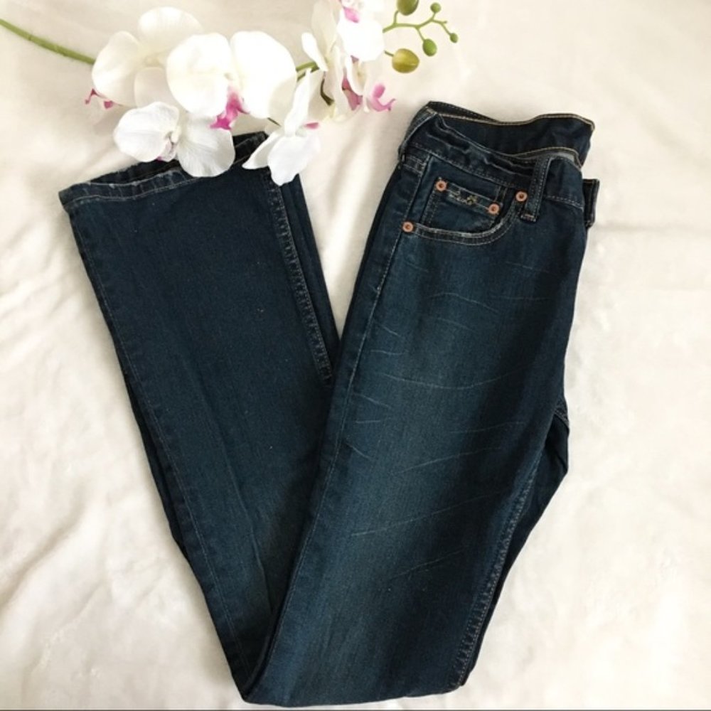 Levi’s dark wash straight jeans